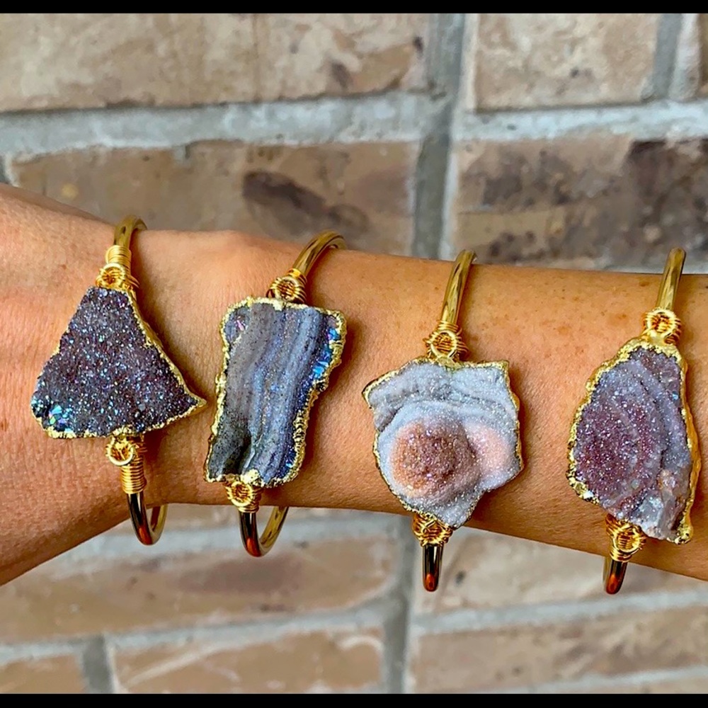 Druzy Geode Cuff Bracelets
